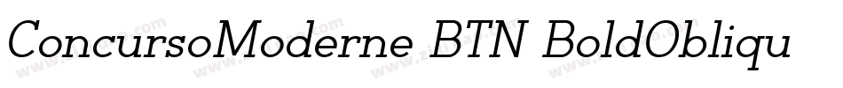 ConcursoModerne BTN BoldOblique字体转换